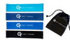 Premium Set of 4 Mini Resistance Bands Kit W/ Carry Bag and Workout Guide Included - Get There Company
